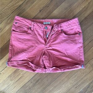 Toad&Co salmon pink denim shorts size 6 great condition